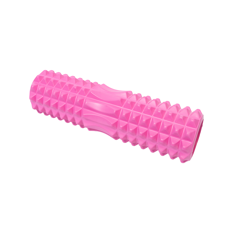 全身ストレッチ 突起状の凹凸マッサージフォームローラー 14×45cm広範囲リラックス